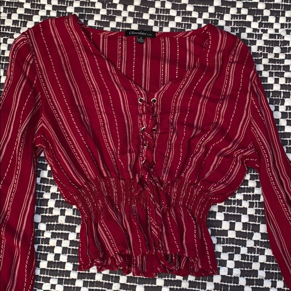 Long sleeve crop top